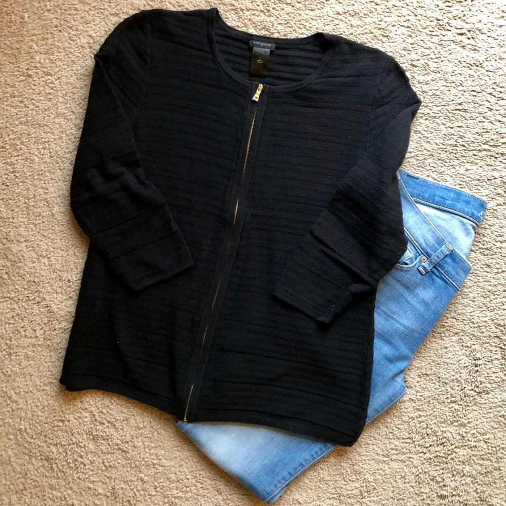 MOVING SALE ✨ Ann Taylor Zip-up Black Cardigan